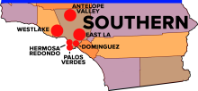 Map of Southern California